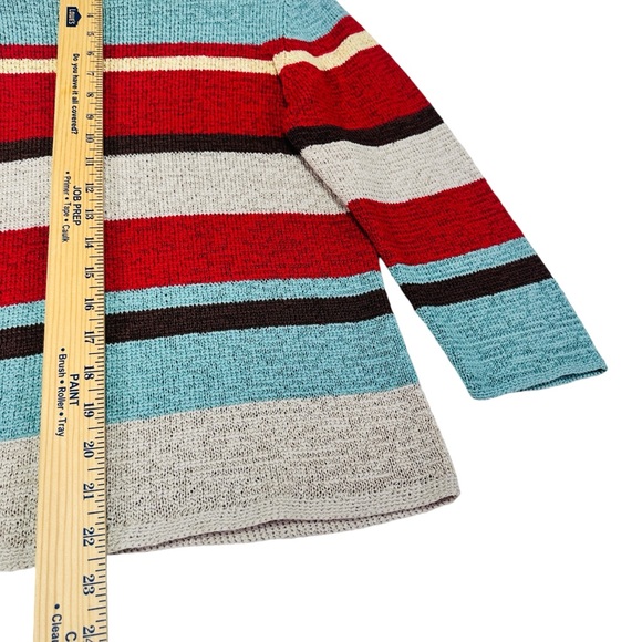 Pendleton Cotton Blend Knit Boatswain Collar Striped Sweater - Multicolor - Picture 6 of 7